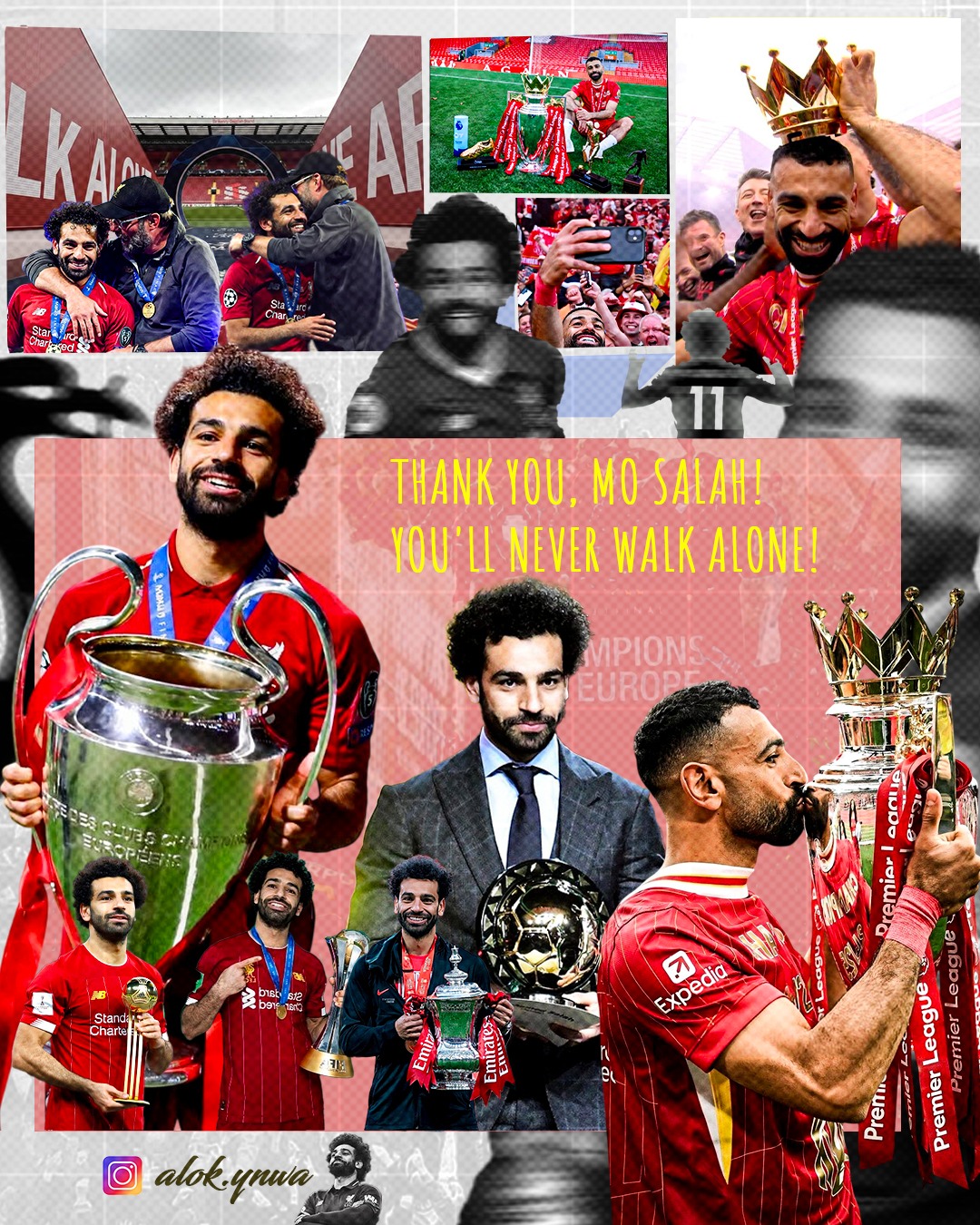 Thank You Mo Salah Tribute Graphic Layout